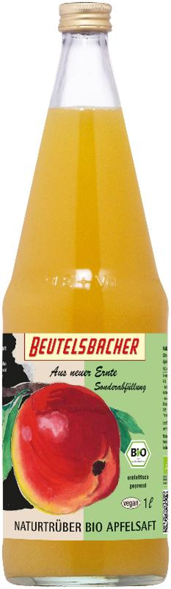 Produktfoto zu Beutelsbacher Apfelsaft naturtrüb 1L