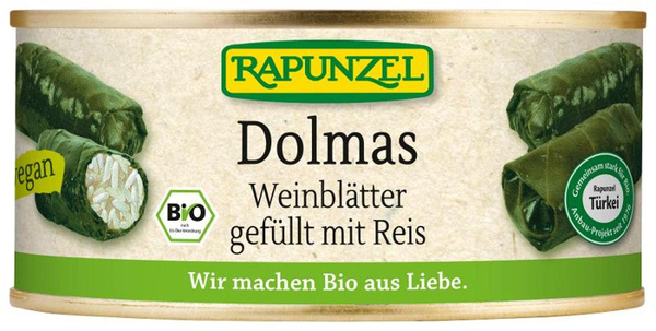 Produktfoto zu Rapunzel Weinblätter gefüllt mit Reis 280g