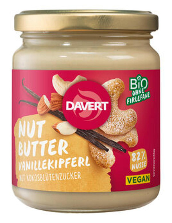 Produktfoto zu Davert Nut Butter Vanillekipferl 250g