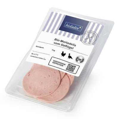 Produktfoto zu Bioladen* Mortadella vom Geflügel 80g