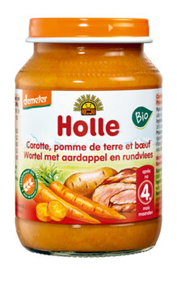 Produktfoto zu Holle Karotten, Kartoffeln & Rind 190g
