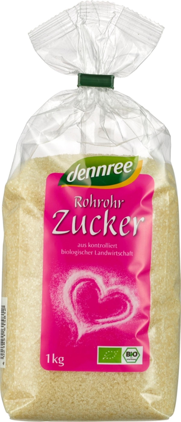 Produktfoto zu dennree Rohrohrzucker 1kg
