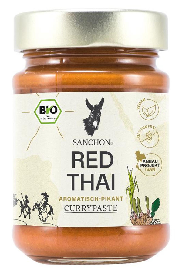 Produktfoto zu Sanchon Currypaste Red Thai 190g