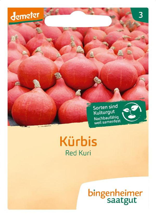 Produktfoto zu Bingenheimer Saatgut Kürbis Hokkaido Samen