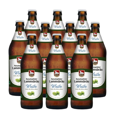Produktfoto zu Kiste Lammsbräu Weiße 10x0,5L