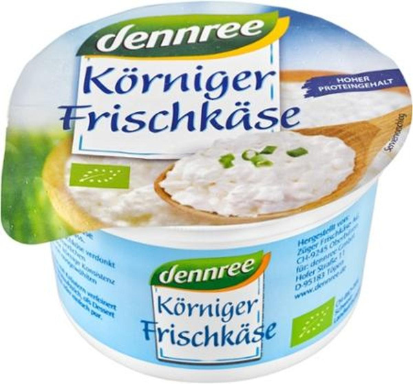 Produktfoto zu dennree körniger Frischkäse 200g