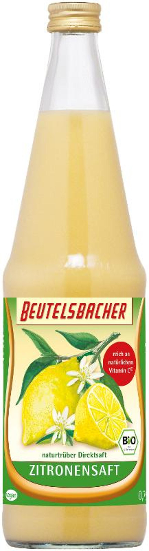 Produktfoto zu Beutelsbacher Zitronensaft 0,7l