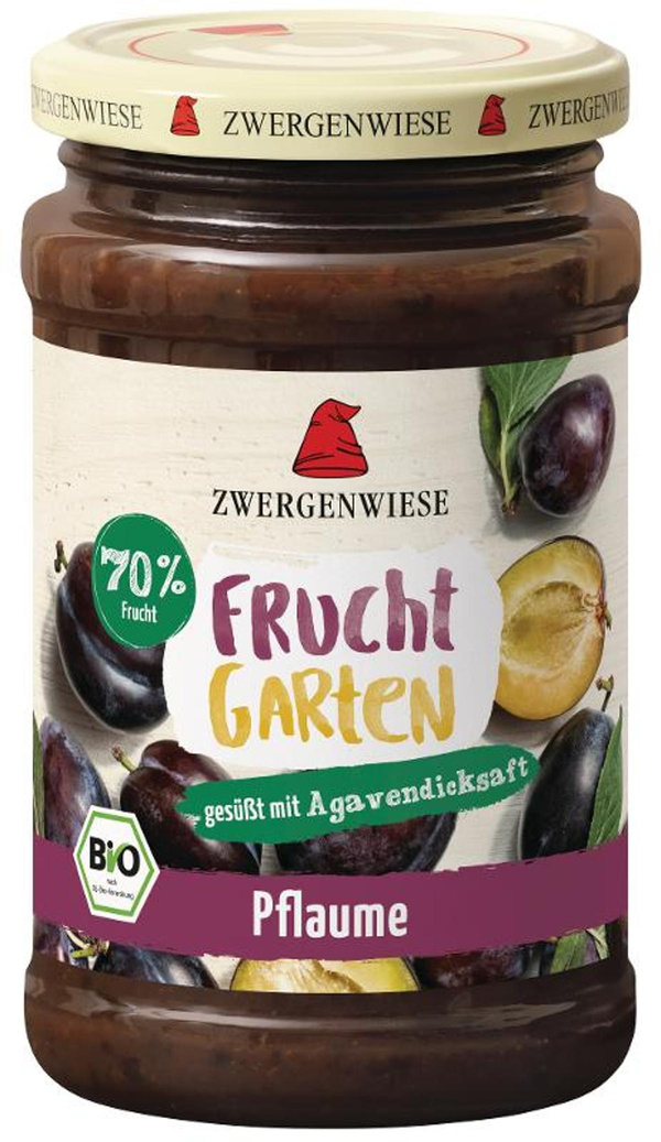 Produktfoto zu Zwergenwiese FruchtGarten Pflaumenmus 225g
