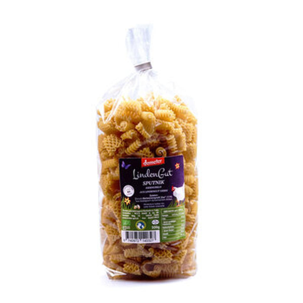 Produktfoto zu Lindengut Röschen Nudeln mit Ei 500g