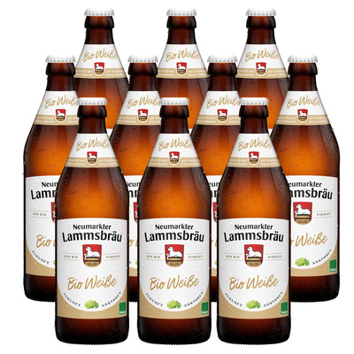 Produktfoto zu Kiste Lammsbräu Weiße 10x0,5L