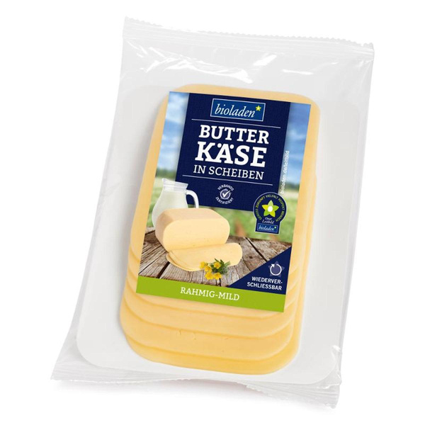 Produktfoto zu Bioladen* Butterkäse - Scheiben 150g
