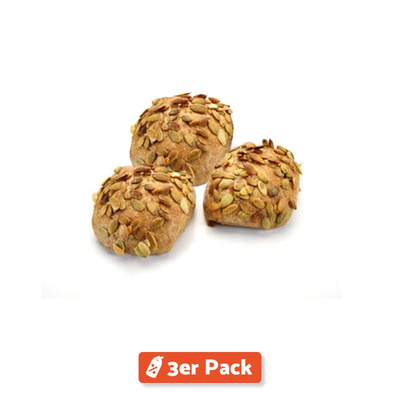 Produktfoto zu 3er Pack Kürbiskernbrötchen
