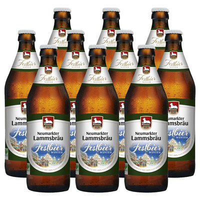 Produktfoto zu Kiste Lammsbräu Winterfestbier 10x0,5L