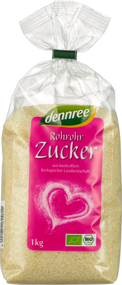 Produktfoto zu dennree Rohrohrzucker 1kg