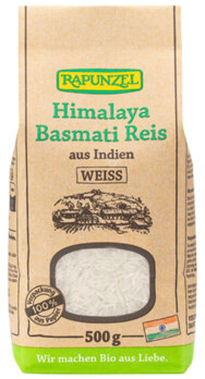 Produktfoto zu Rapunzel Himalaya Basmati Reis weiß 500g
