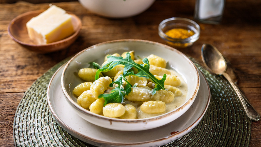 Rezeptbild für Käse-Gnocchi mit Rucola