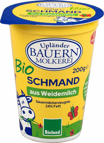Produktfoto zu Upländer Schmand 24% 200g