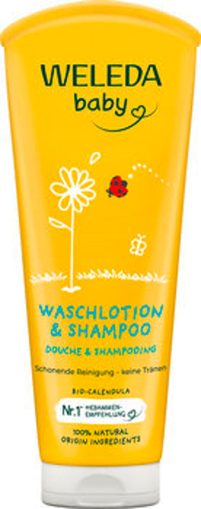 Produktfoto zu Weleda Baby Waschlotion & Shampoo Calendula 200ml