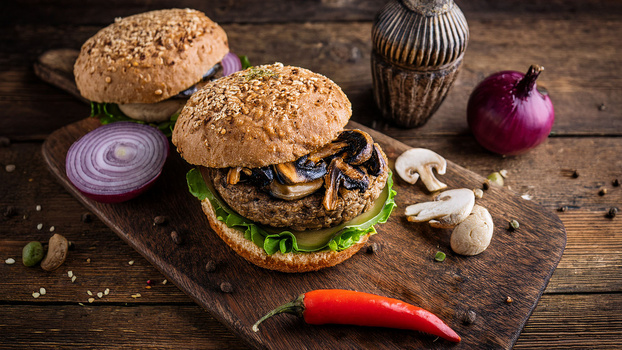 Rezeptbild für High Protein Pilzburger