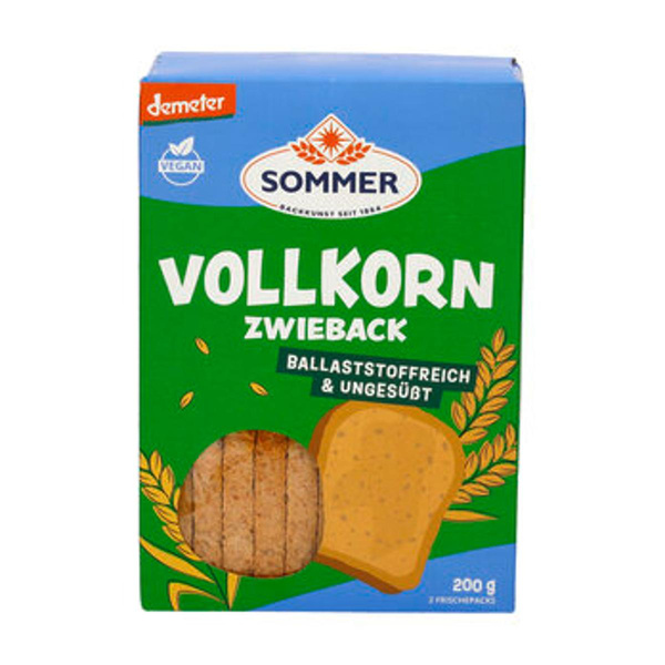 Produktfoto zu Vollkorn Zwieback 200g