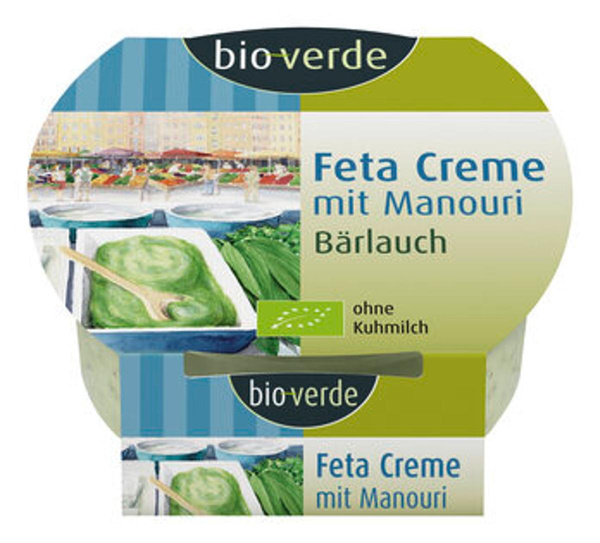 Produktfoto zu bioverde Feta Creme Bärlauch 125g