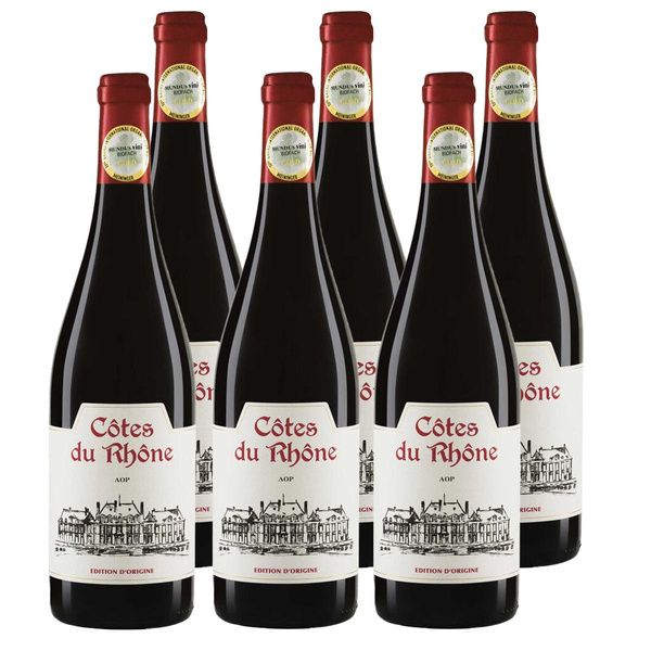 Produktfoto zu Kiste Riegel Côtes du Rhône 6x0,75L