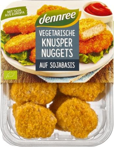Produktfoto zu dennree vegetarische Knuspernuggets 180g