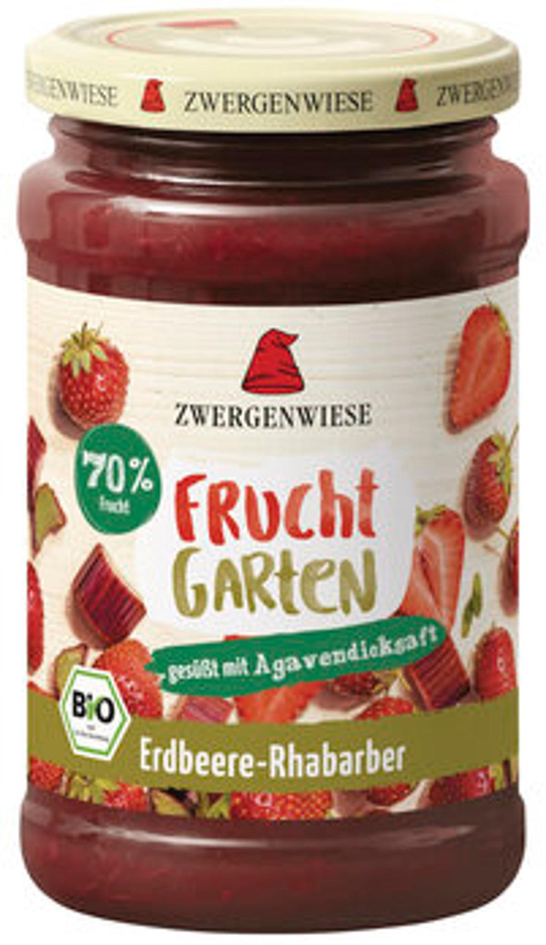 Produktfoto zu Zwergenwiese Erdbeer-Rhabarber Fruchtgarten 225g