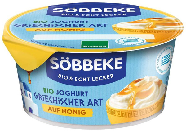 Produktfoto zu Söbbeke Joghurt griechischer Art auf Honig 150g