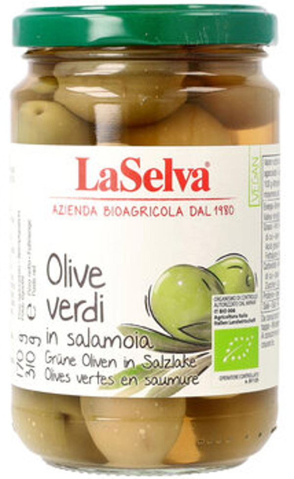 Produktfoto zu LaSelva Grüne Oliven mit Stein 310g