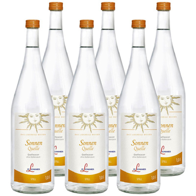 Produktfoto zu Kiste St. Leonhard Sonnenquelle still 6x1L