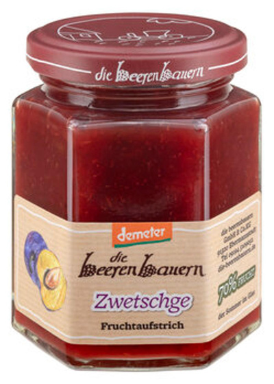 Produktfoto zu Die Beerenbauern Zwetschge Fruchtaufstrich 200g