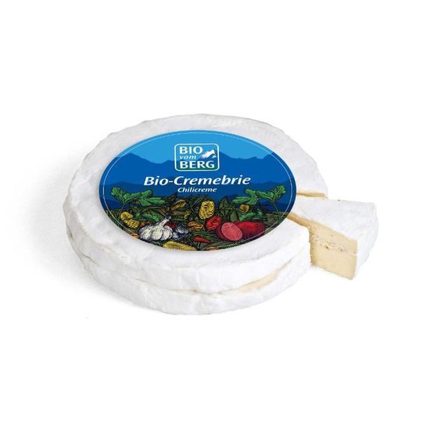 Produktfoto zu Milchbuben Brie mit Chili-Creme-Füllung mit Heumilch