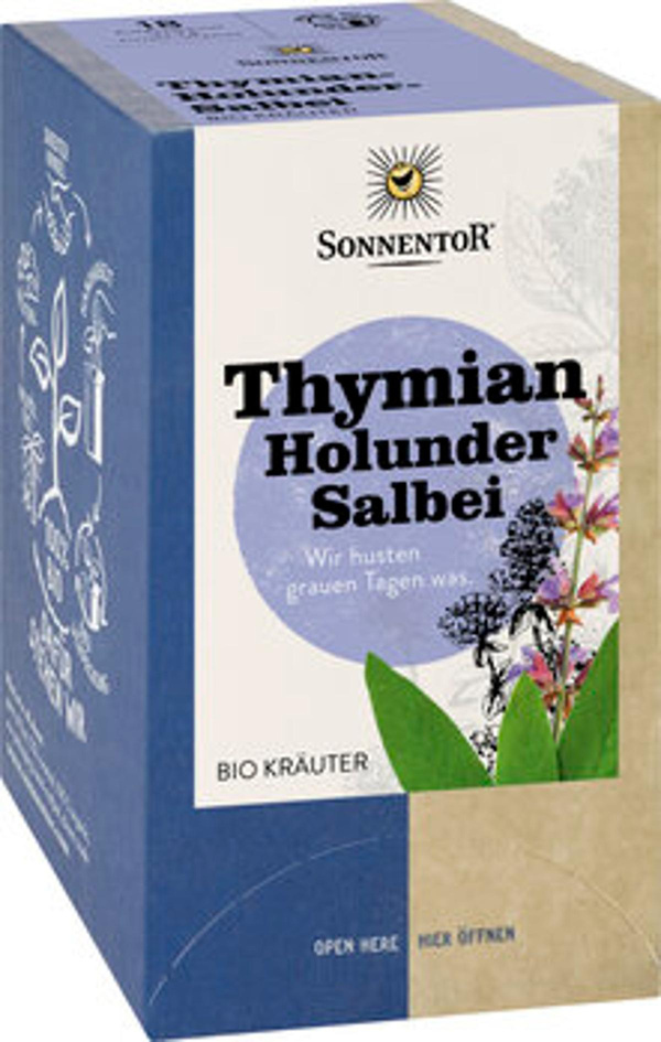 Produktfoto zu Sonnentor Thymian Holunder Salbei 18 TB