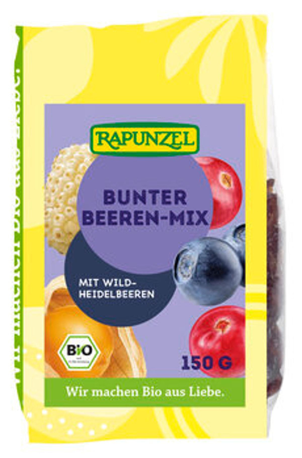 Produktfoto zu Rapunzel Bunter Beeren-Mix 150g