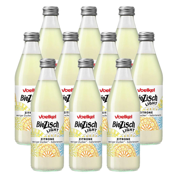 Produktfoto zu Kiste  Voelkel BioZisch light Zitrone naturtrüb 12x0,33L