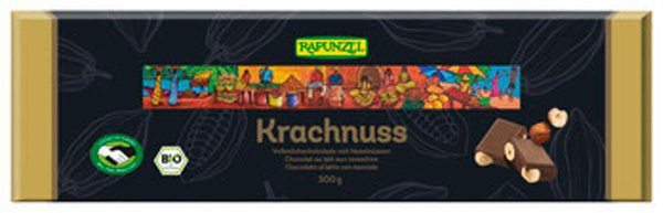 Produktfoto zu Rapunzel Krachnuss Vollmilch Schokolade mit Haselnuss 300g