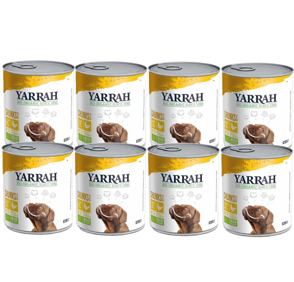 Produktfoto zu Yarrah Hund Chunks Huhn 6x820g