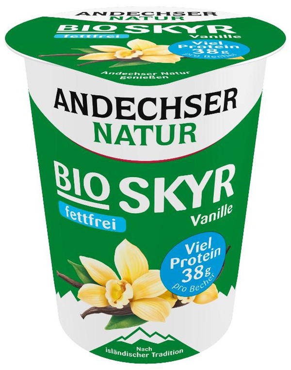 Produktfoto zu Andechser Skyr Vanille 0,2% 400g