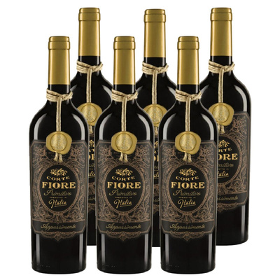 Produktfoto zu Kiste Corte Fiore Primitivo 6x0,75L