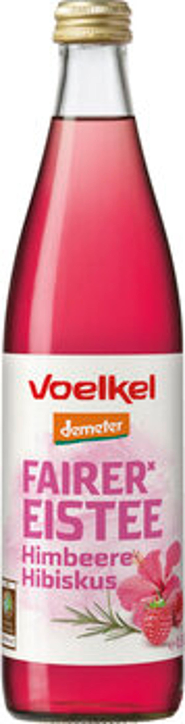 Produktfoto zu Voelkel Eistee mit Himbeere & Hibiskus 0,5L