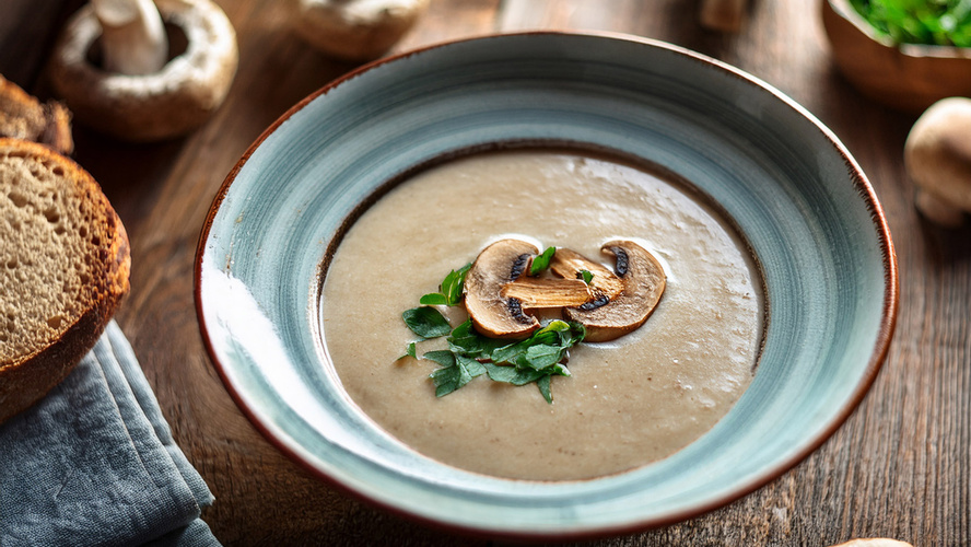 Rezeptbild für Champignoncremesuppe