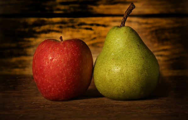 Apfel und Birne