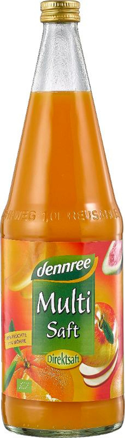 Produktfoto zu dennree Multisaft Direktsaft 1L