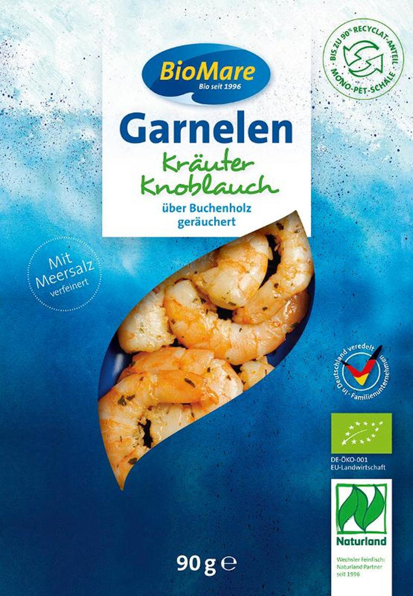 Produktfoto zu Bio Mare Garnelen mit Kräutern und Knoblauch 90g