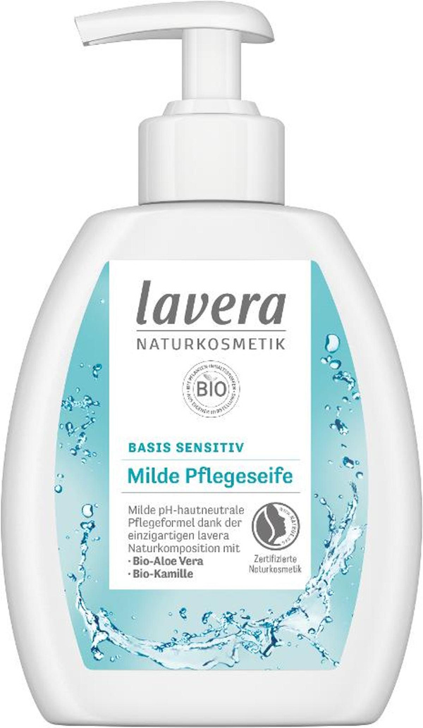 Produktfoto zu Lavera basis sensitiv milde Pflegeseife 250ml