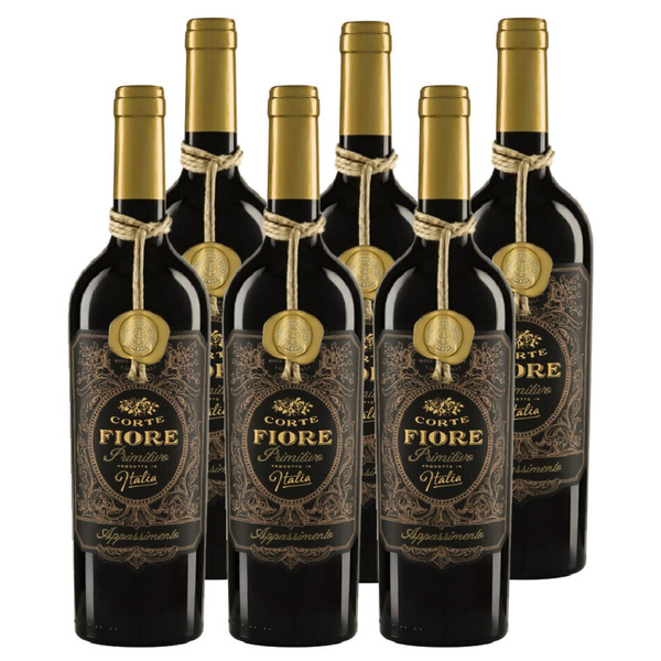 Produktfoto zu Kiste Corte Fiore Primitivo 6x0,75L
