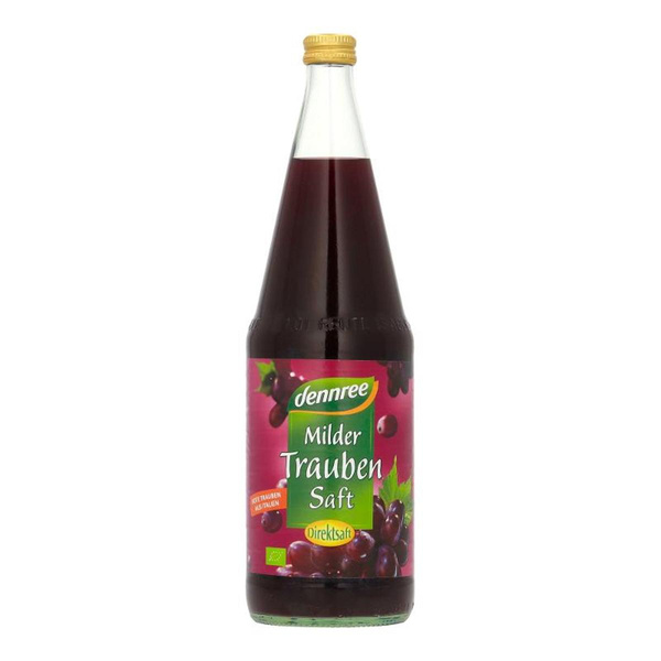 Produktfoto zu dennree Milder Traubensaft 1L