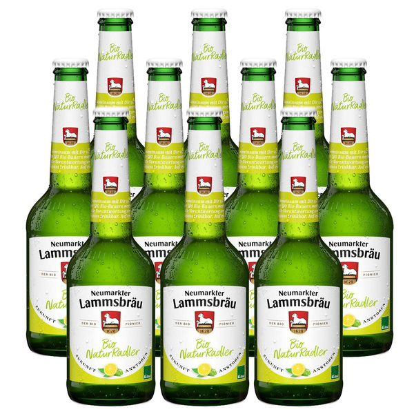 Produktfoto zu Kiste Lammsbräu NaturRadler 10x0,33L