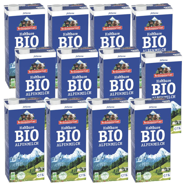 Produktfoto zu Berchtesgadener Land Großgebinde 12*1 L 1,5% H-Milch fettarm Tüte